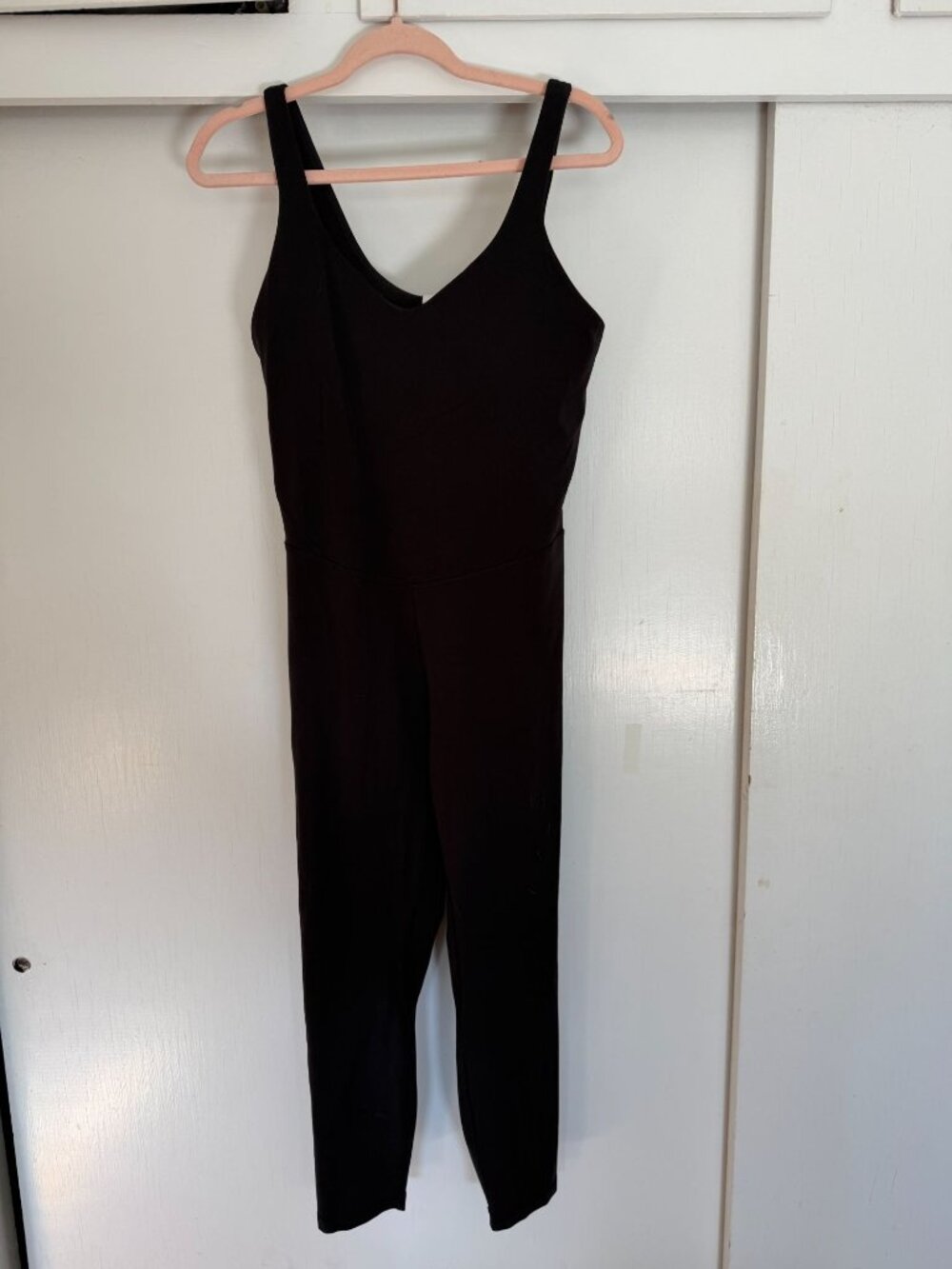 LULULEMON ALIGN WOMENS BLACK BODYSUIT 25" SZ 12